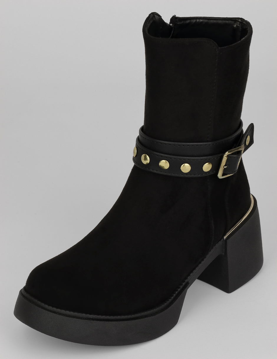 Botas casuales Bite en Gamuza – Negro