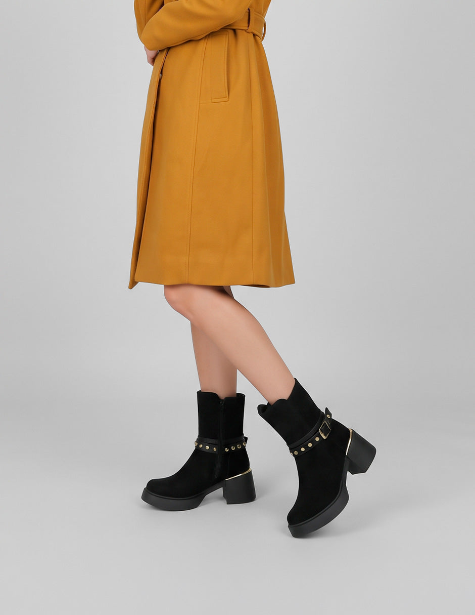 Botas casuales Bite en Gamuza – Negro
