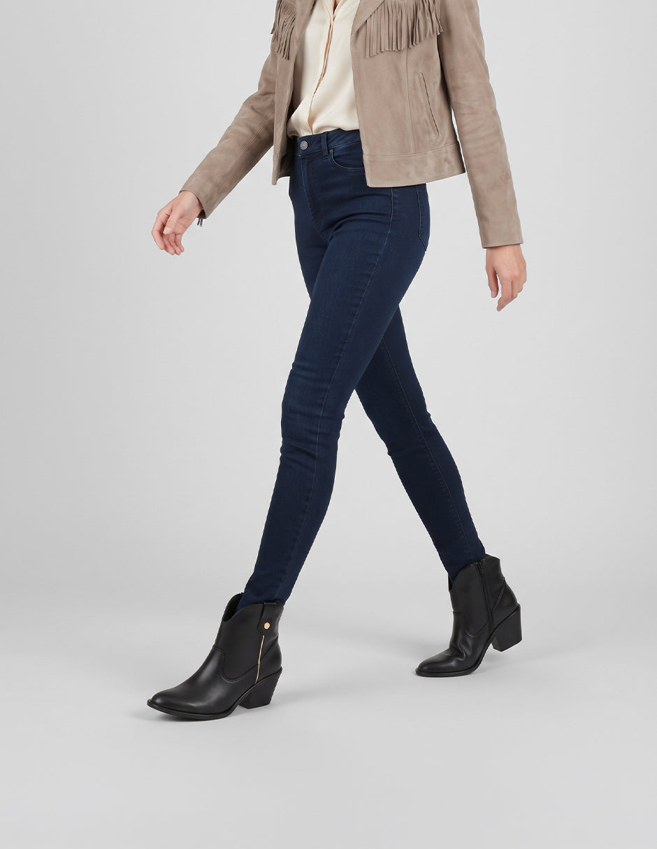 Botas tipo western West en Piel vegana – Negro
