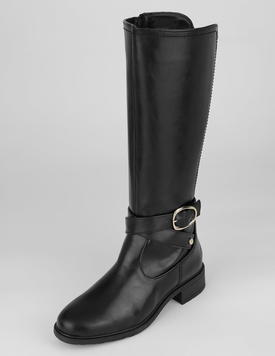 Botas altas Walk en Piel vegana – Negro