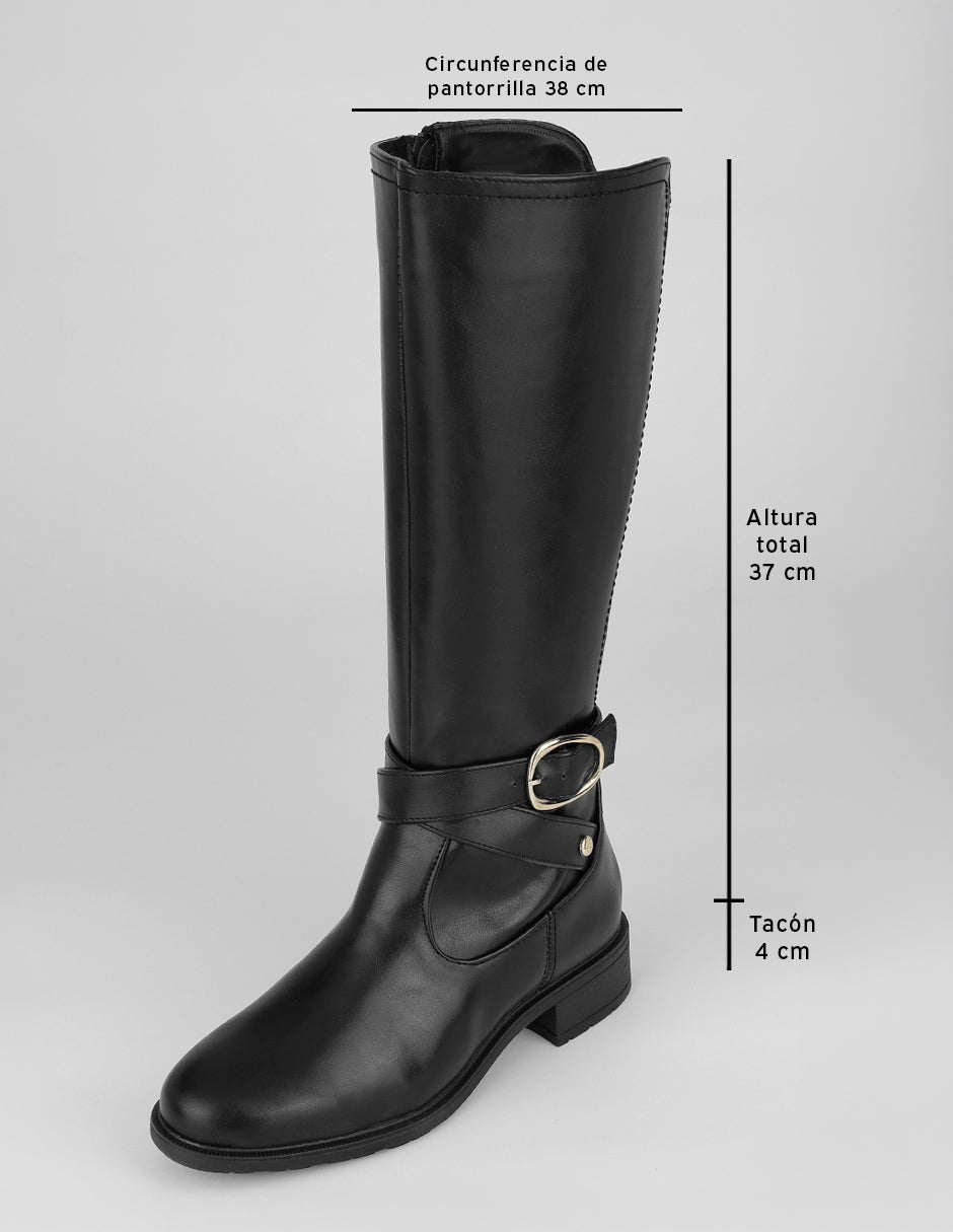 Botas altas Walk en Piel vegana – Negro