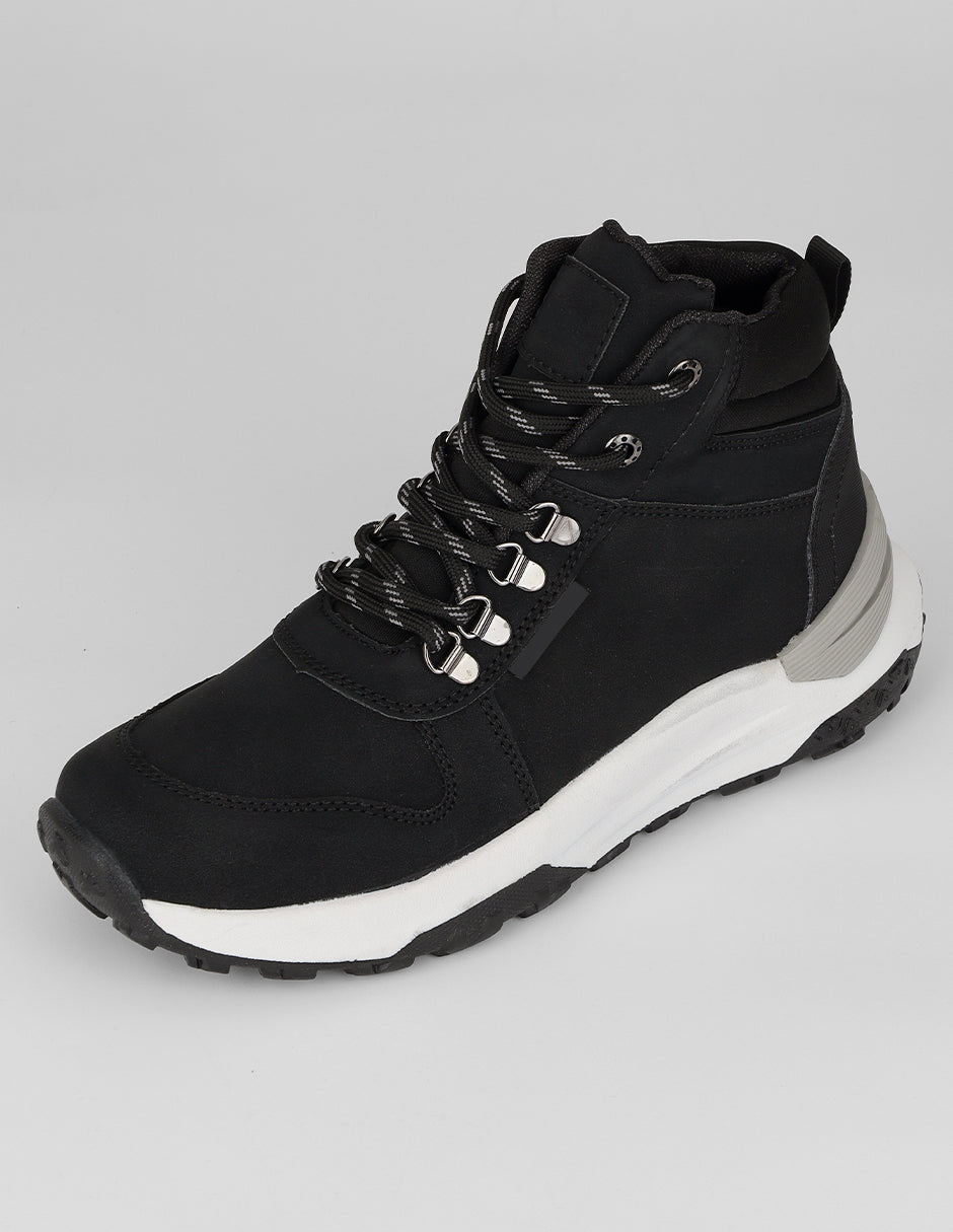 Botas de senderismo Hiking en Piel vegana – Negro