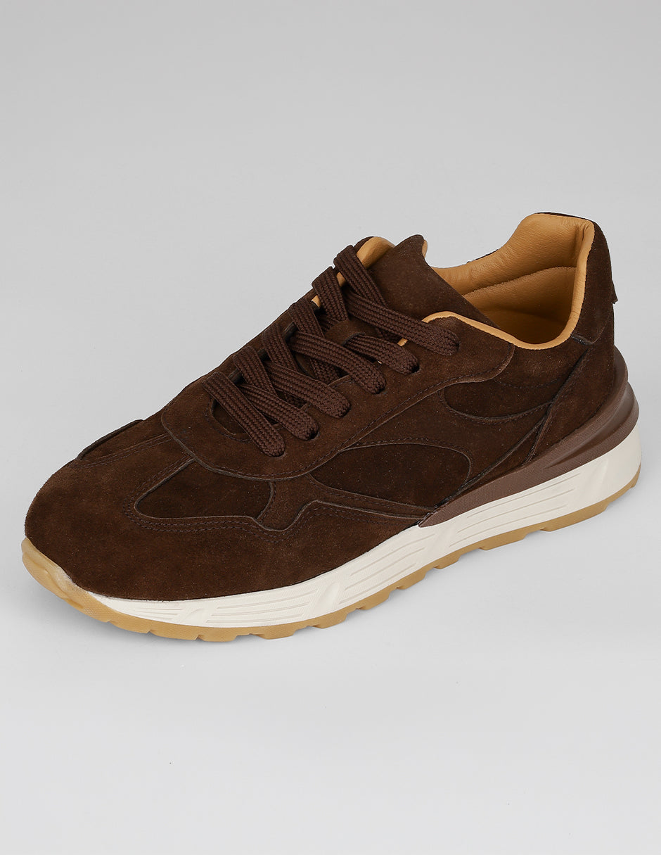 Tenis tipo deportivo Hand made en Piel – Café