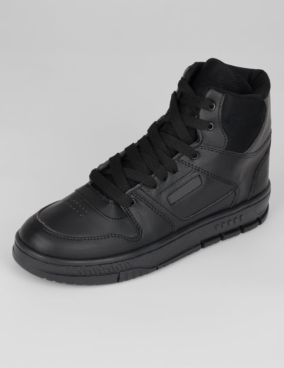 Tenis botín Urban en Sintético – Negro