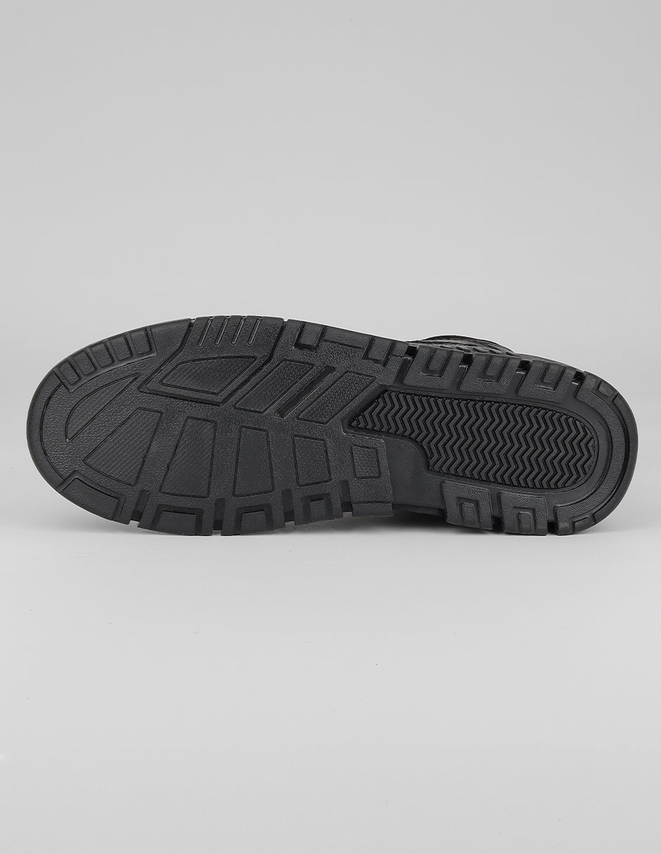 Tenis botín Urban en Sintético – Negro