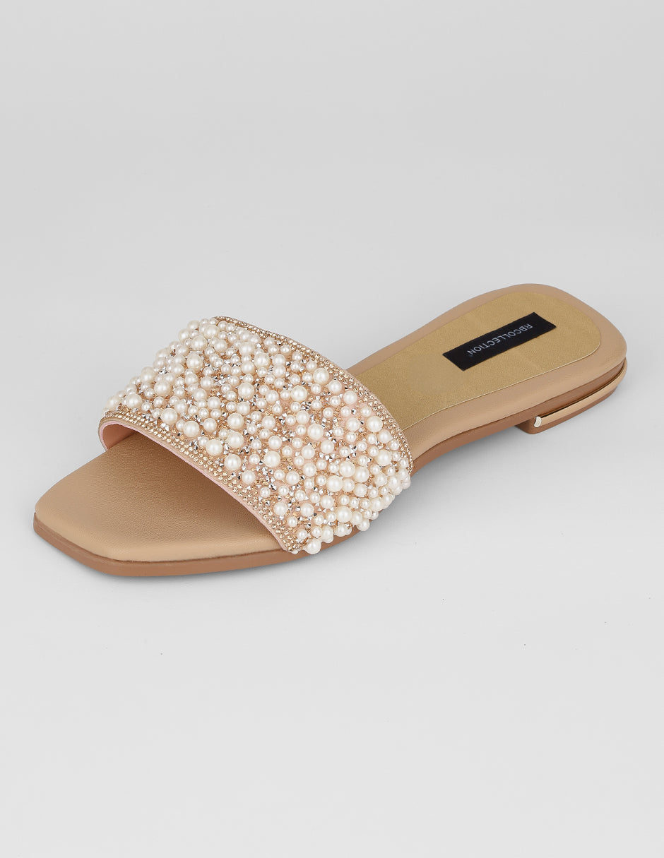 Sandalias de piso Soft en Sintético – Beige