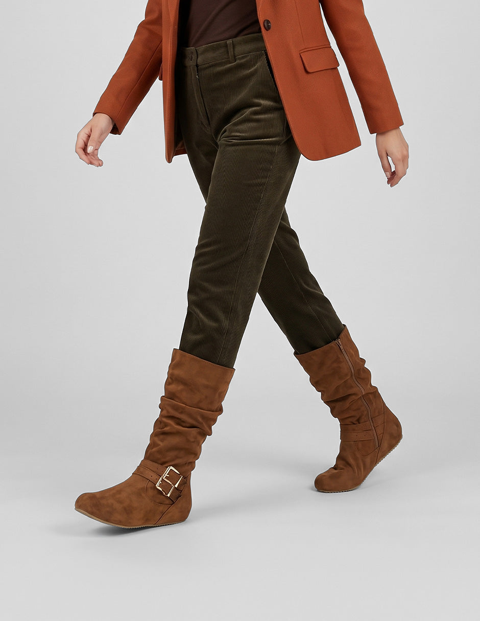 Botas altas Walk en Gamuza – Café