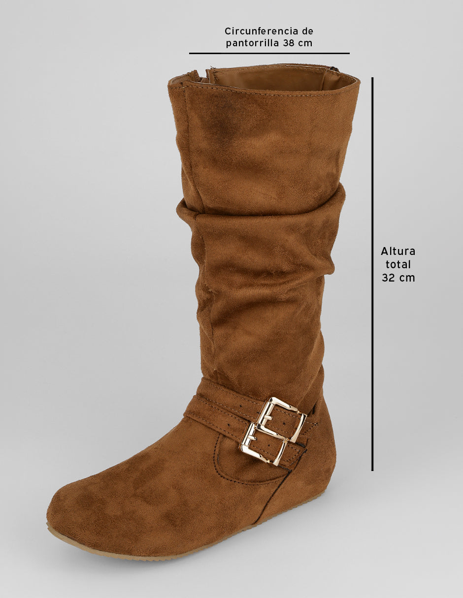 Botas altas Walk en Gamuza – Café