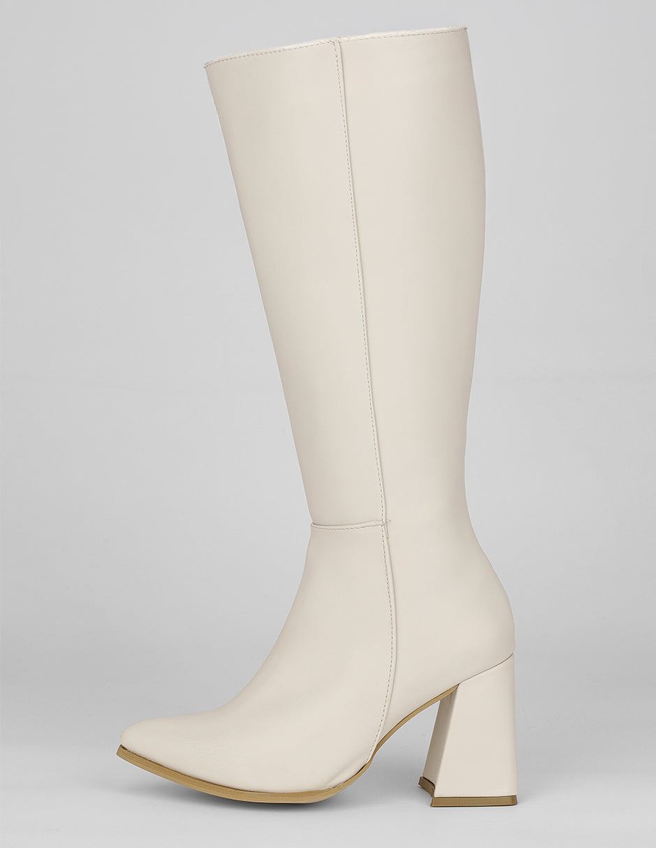 Botas altas Exterior Piel vegana Color Late Para Mujer De RBCOLLECTION