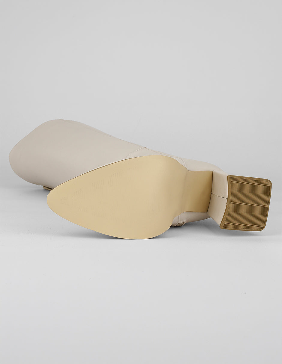 Botas altas Hella en Piel vegana – Blanco