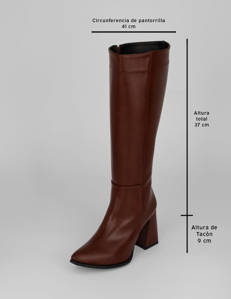 Botas altas Hella en Piel vegana – Rojo