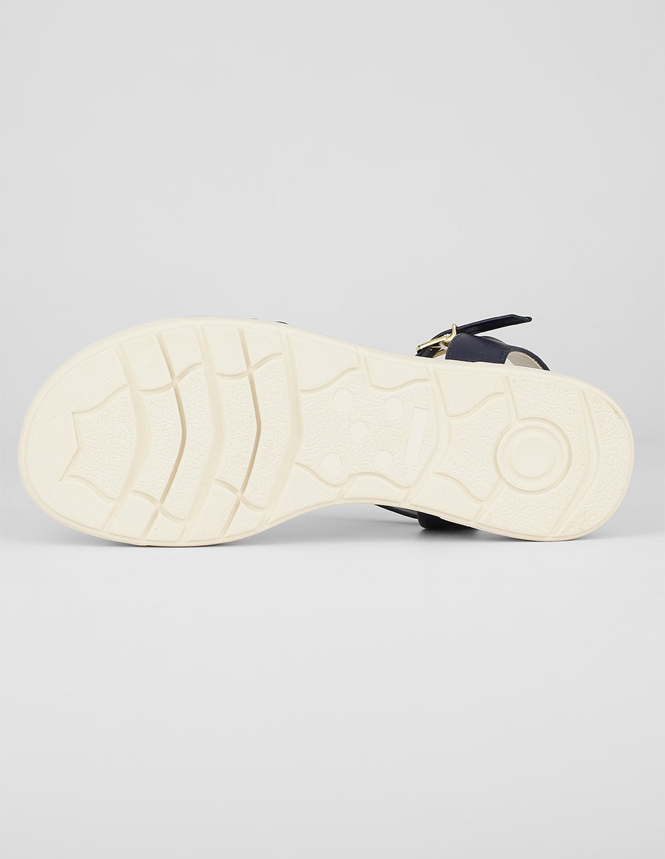 Sandalias con plataforma Birt en Piel vegana – Azul