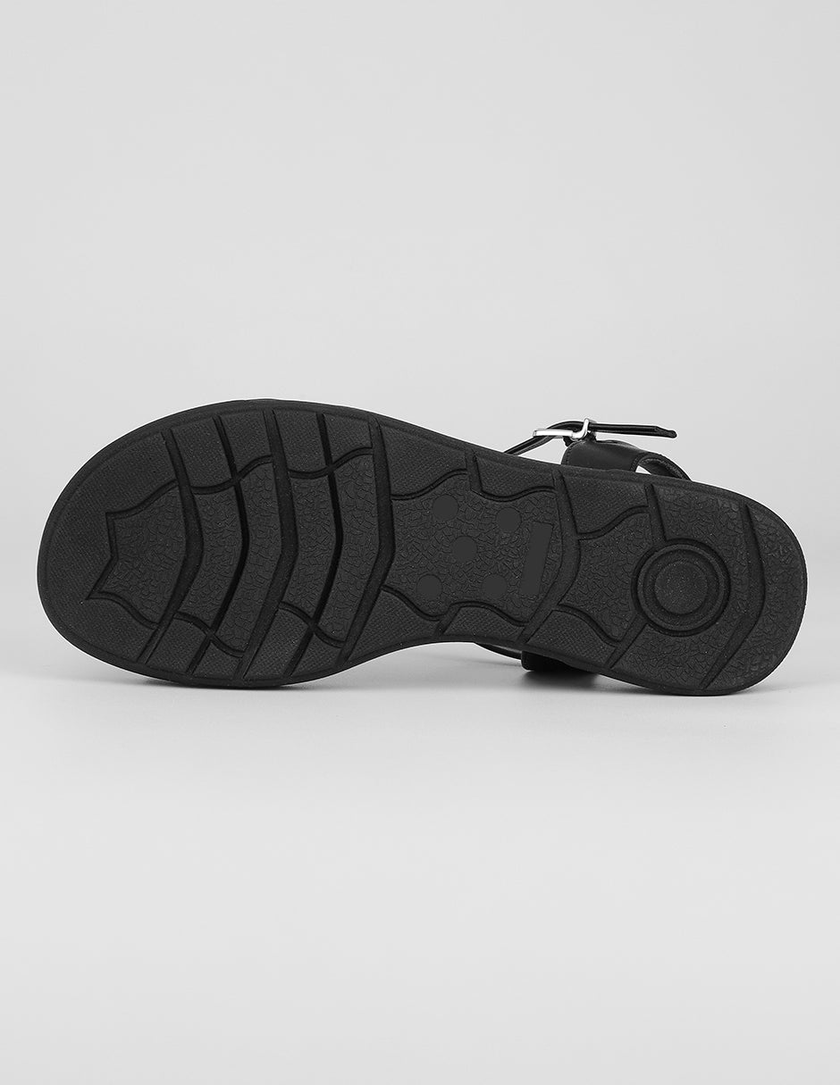 Sandalias con plataforma Birt en Piel vegana – Negro