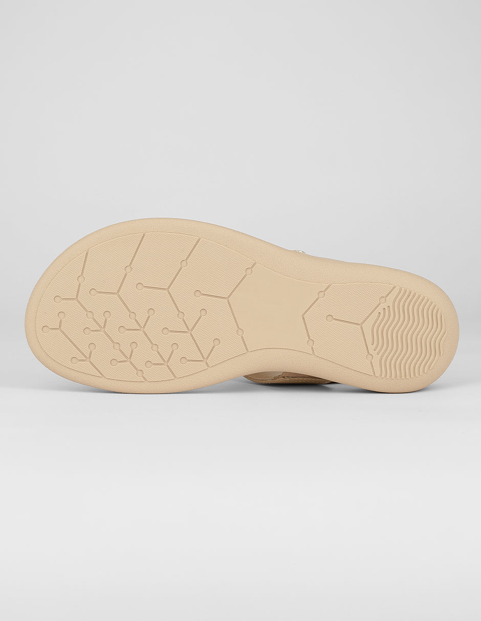 Sandalias con plataforma Birt en Piel vegana – Beige