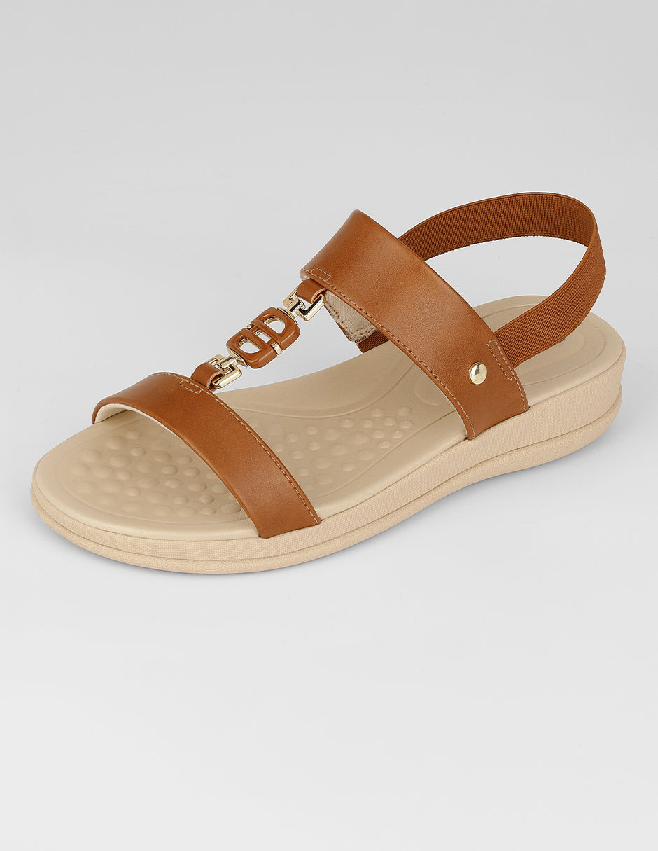 Sandalias con plataforma Birt en Piel vegana – Beige