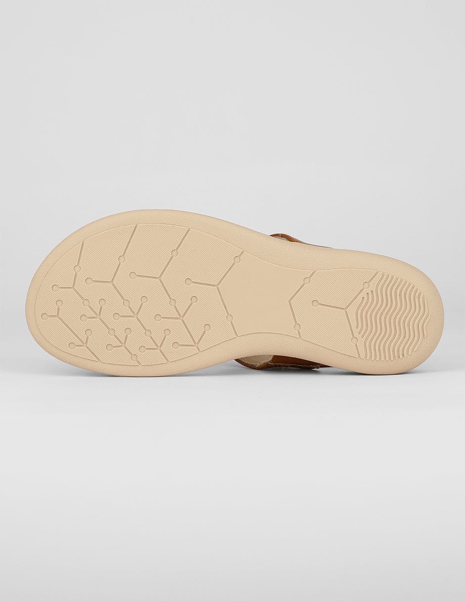 Sandalias con plataforma Birt en Piel vegana – Beige