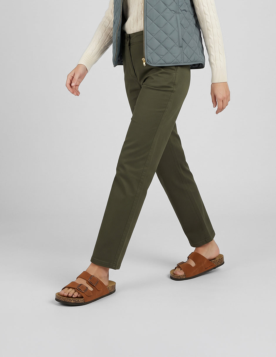 Sandalias de piso Yuri en Textil – Café