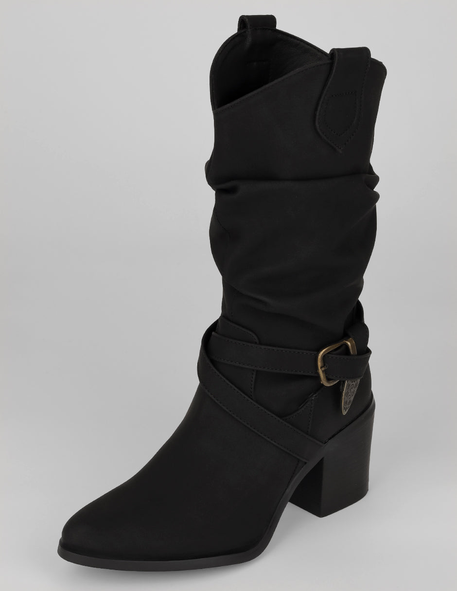 Botas tipo western Hella en Sintético – Negro
