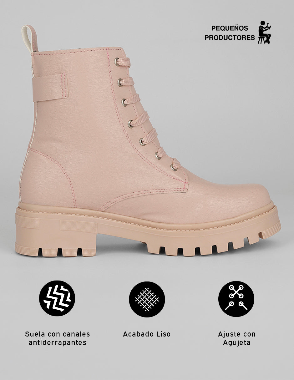 Botas casuales Bike en Sintético – Rosa