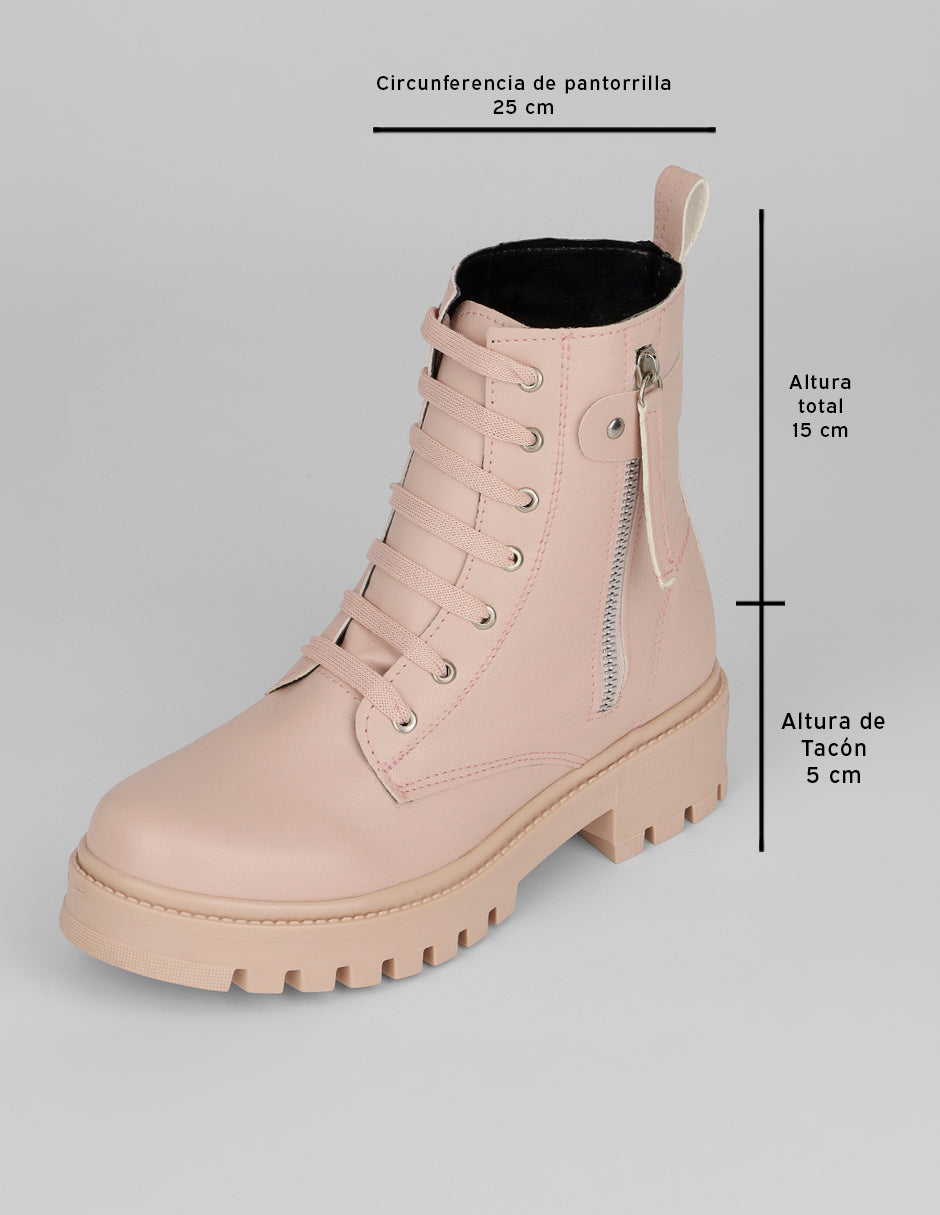 Botas casuales Bike en Sintético – Rosa