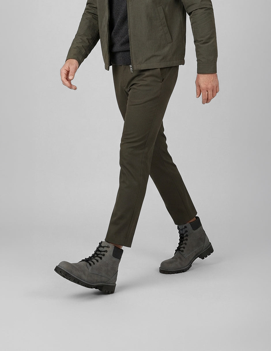 Botas casuales Bike en Piel vegana – Gris
