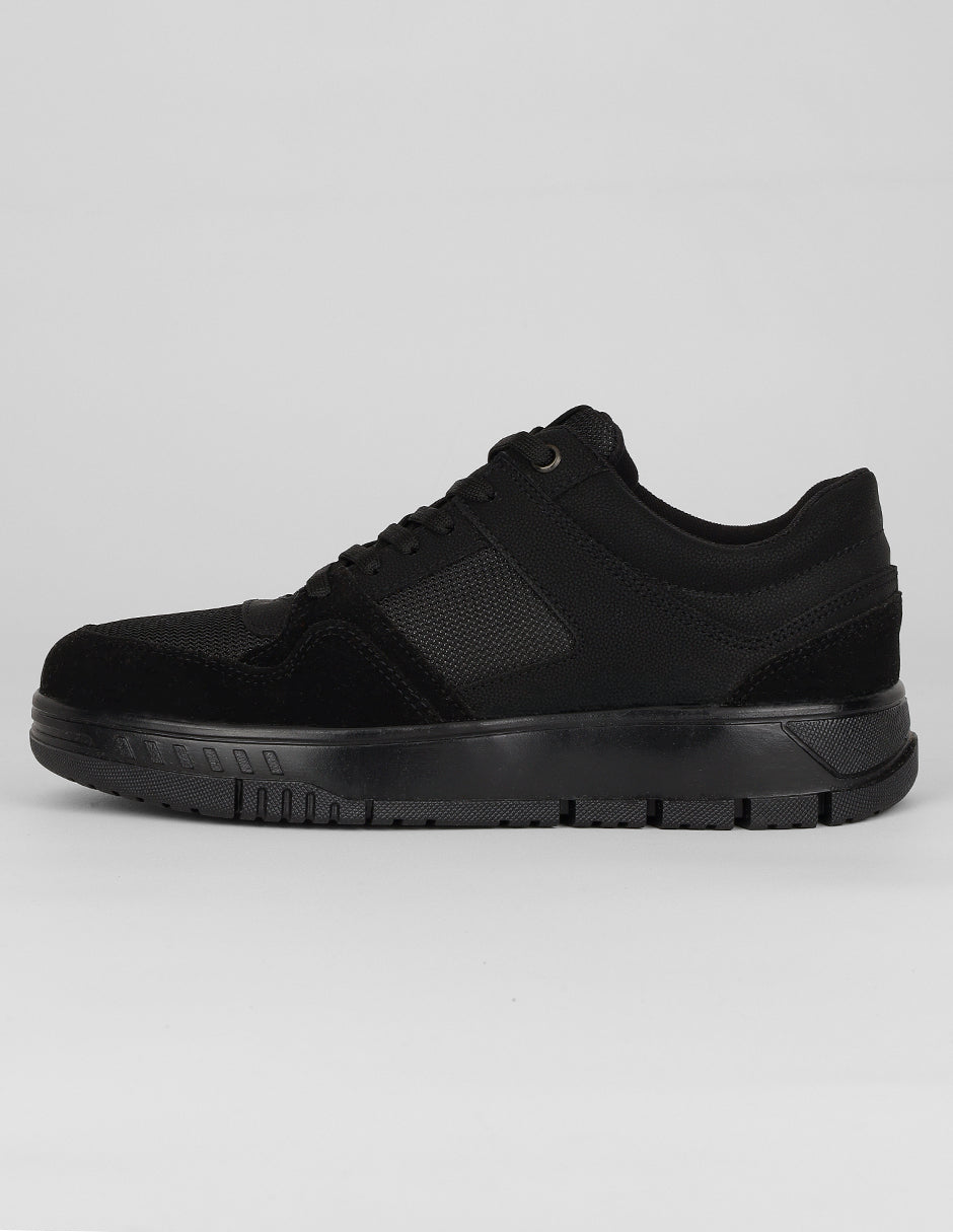 Tenis con cordones Exterior Textil Color Negro Para Hombre De RBCOLLECTION