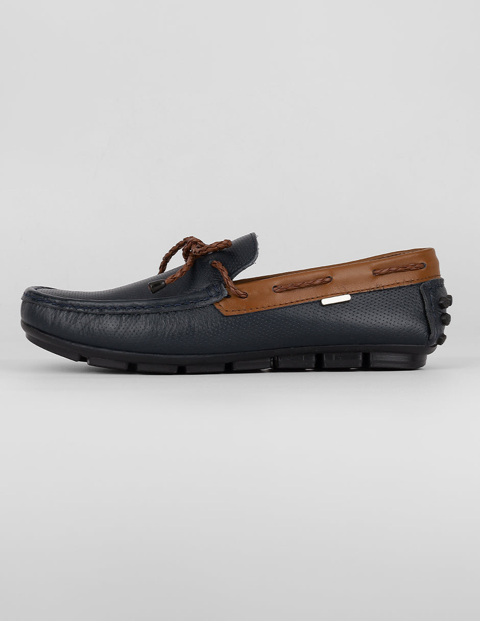 Mocasines Classy en Piel – Azul
