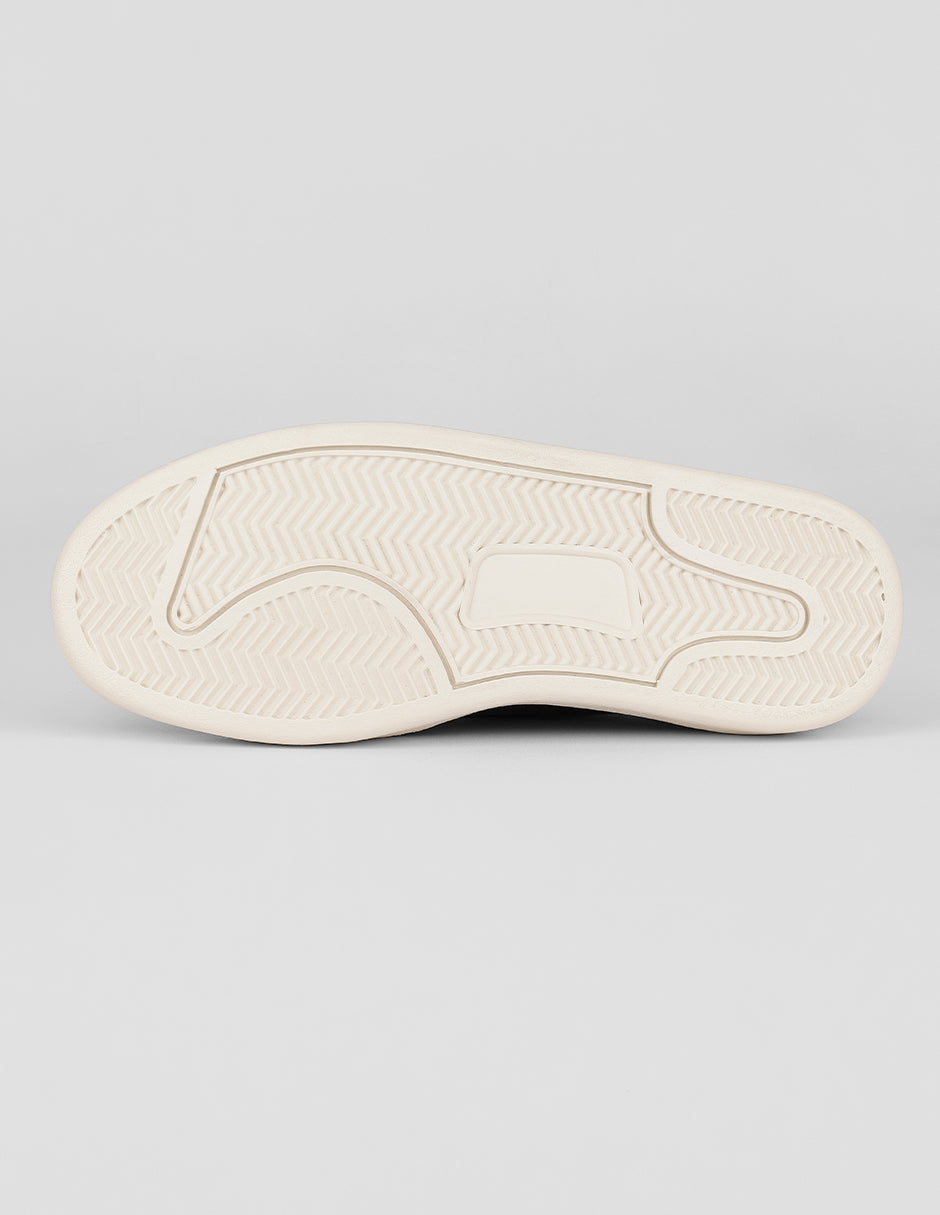 Tenis con cordones Urban en Piel – Negro