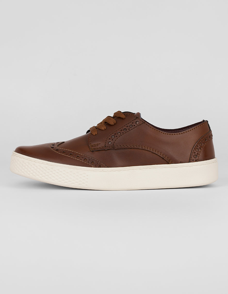Tenis con cordones Urban en Sintético – Café