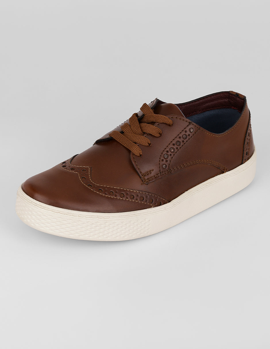 Tenis con cordones Urban en Sintético – Café