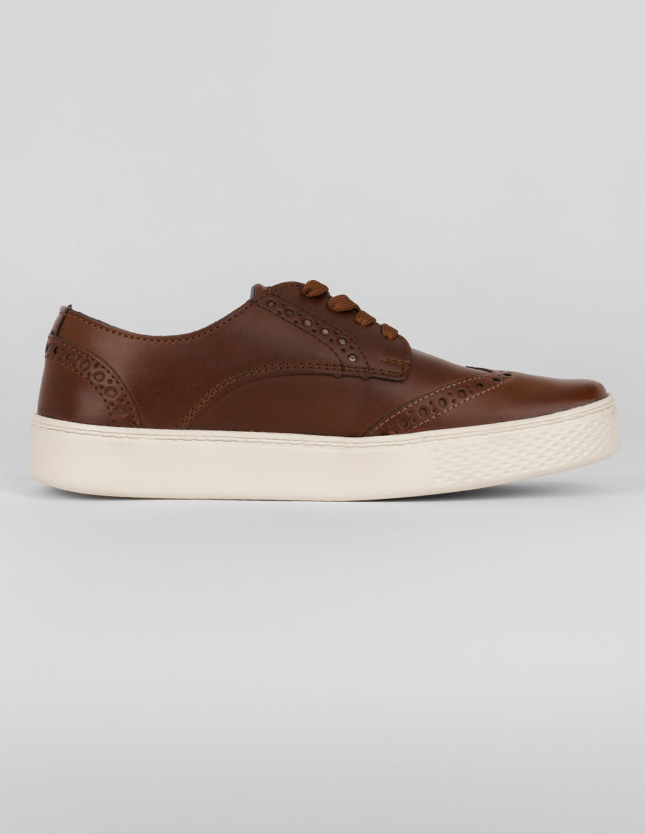 Tenis con cordones Urban en Sintético – Café