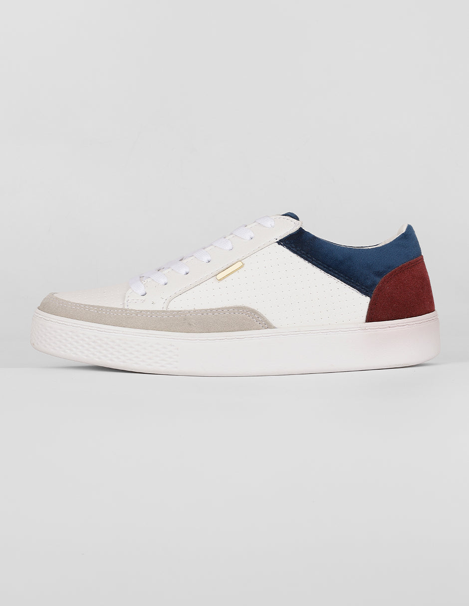 Tenis con cordones Urban en Sintético – Blanco
