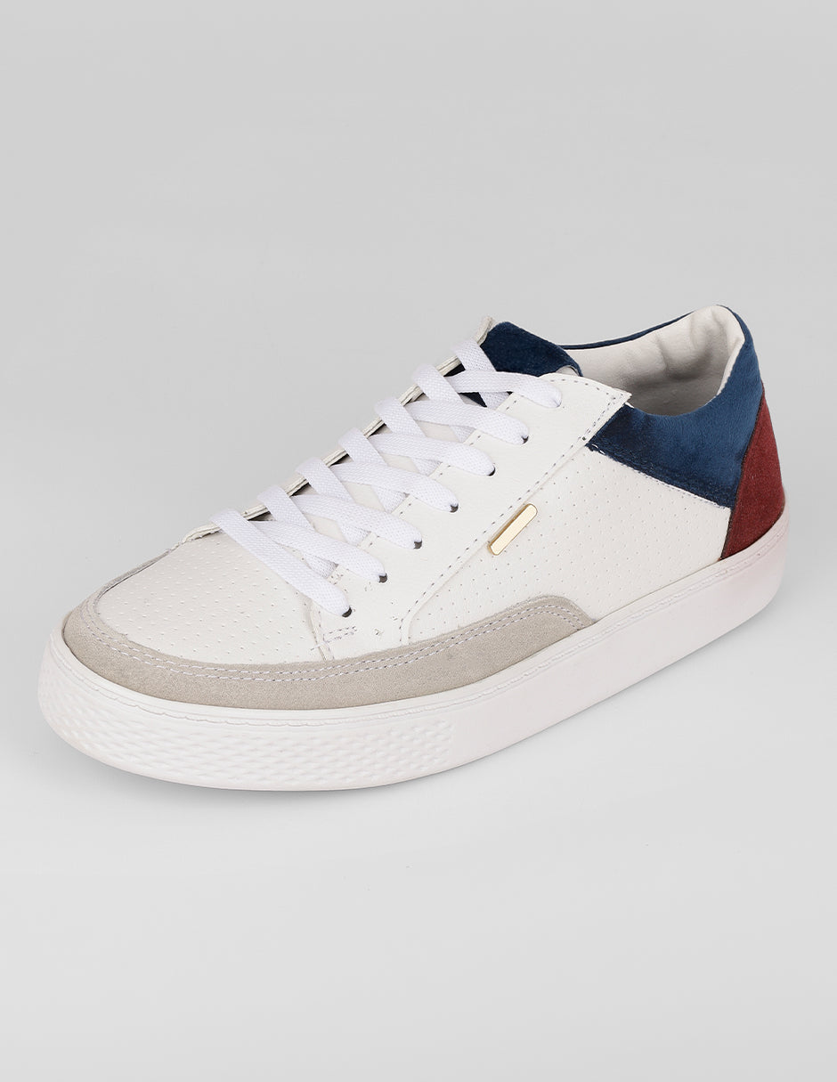 Tenis con cordones Urban en Sintético – Blanco