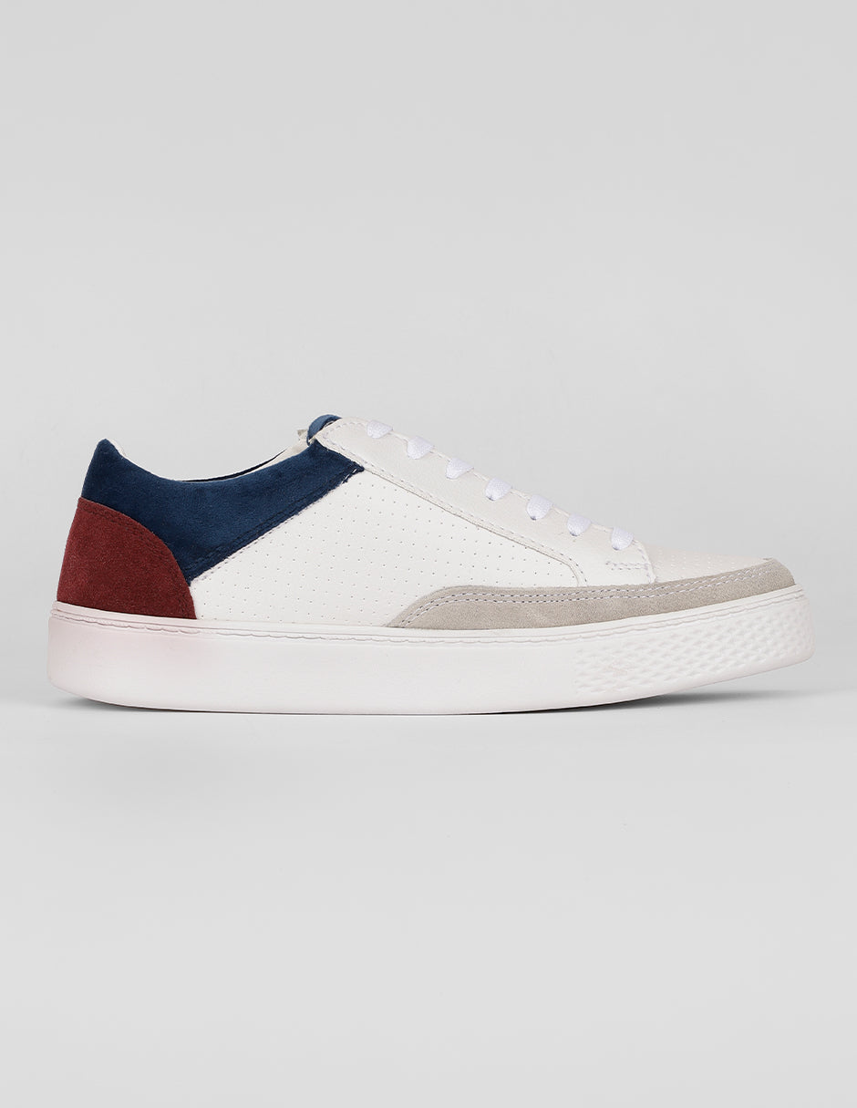 Tenis con cordones Urban en Sintético – Blanco