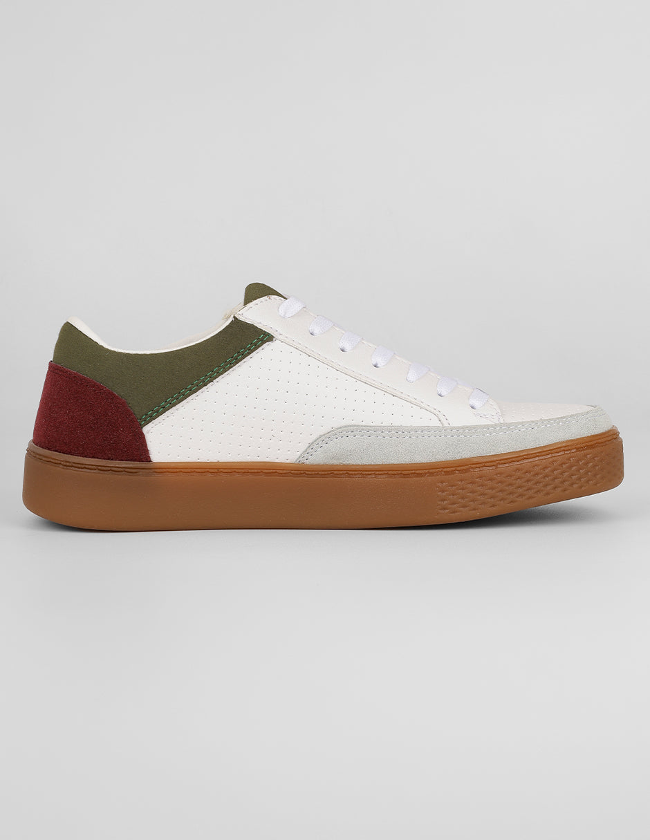 Tenis con cordones Urban en Textil – Blanco