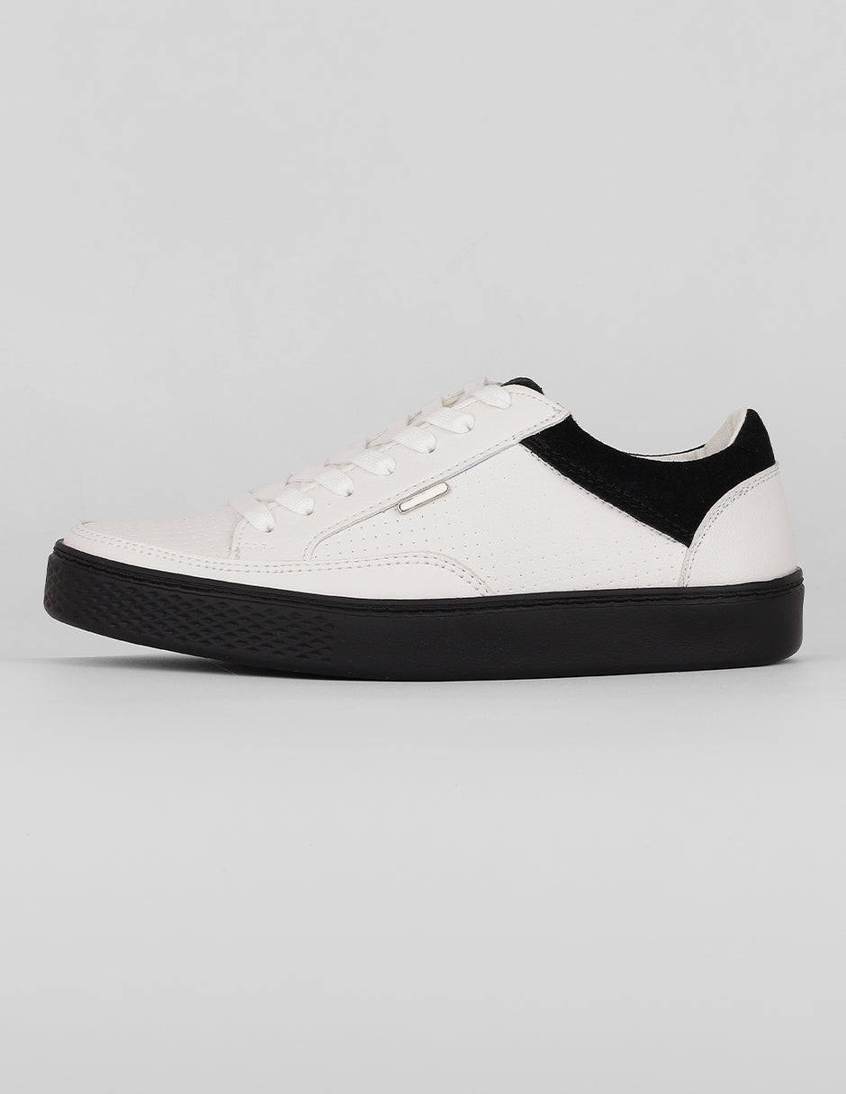 Tenis con cordones Urban en Sintético – Blanco