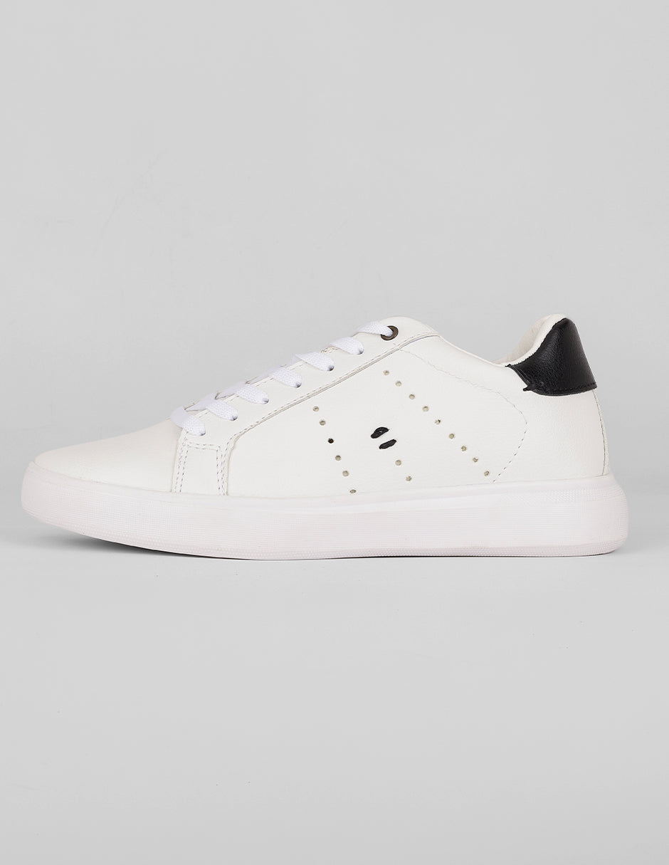 Tenis con cordones Urban en Sintético – Blanco