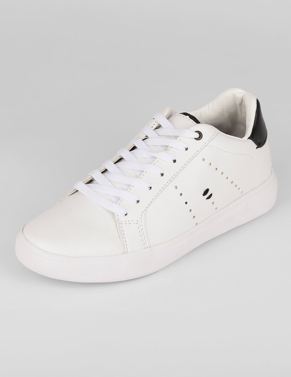 Tenis con cordones Urban en Sintético – Blanco