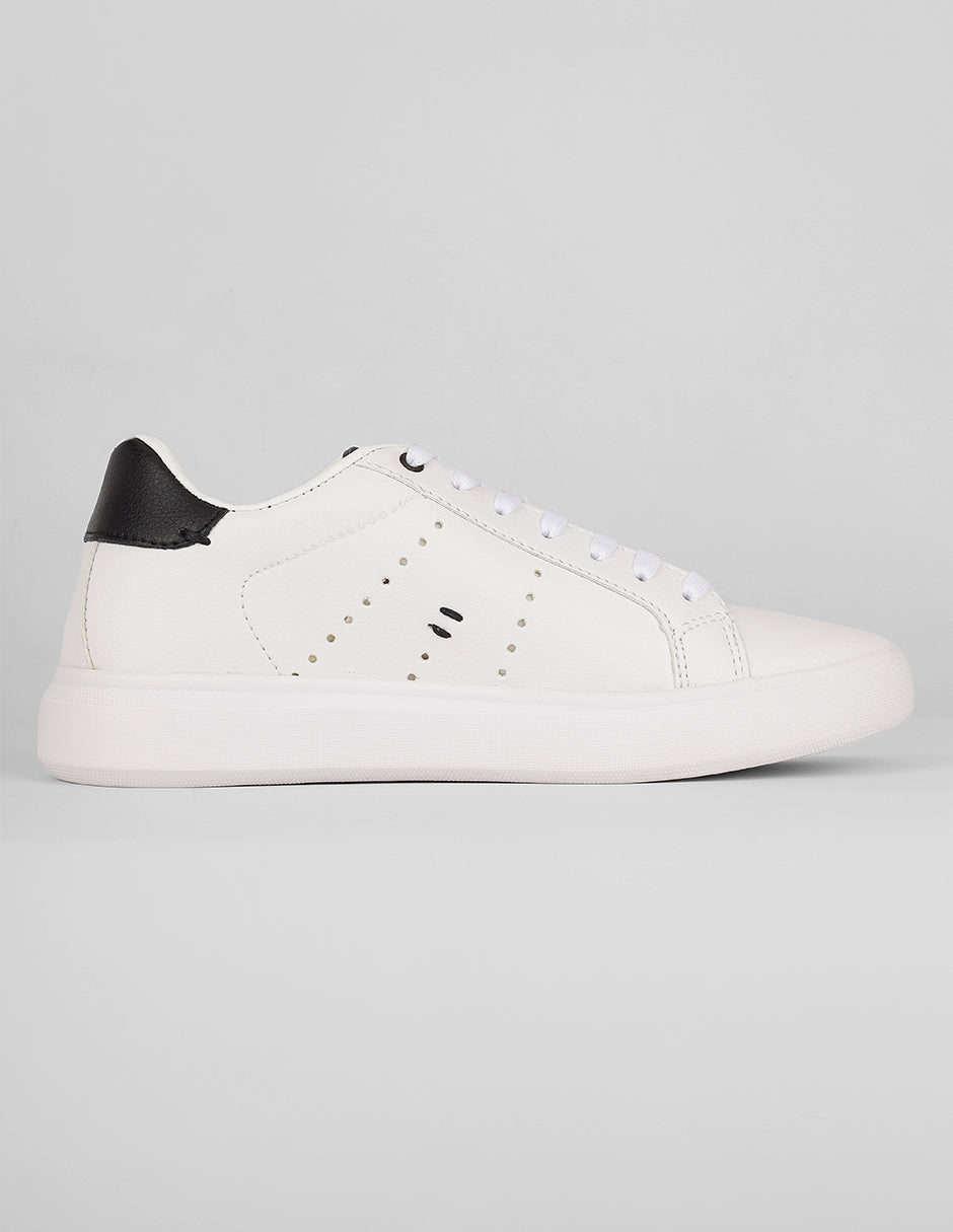 Tenis con cordones Urban en Sintético – Blanco