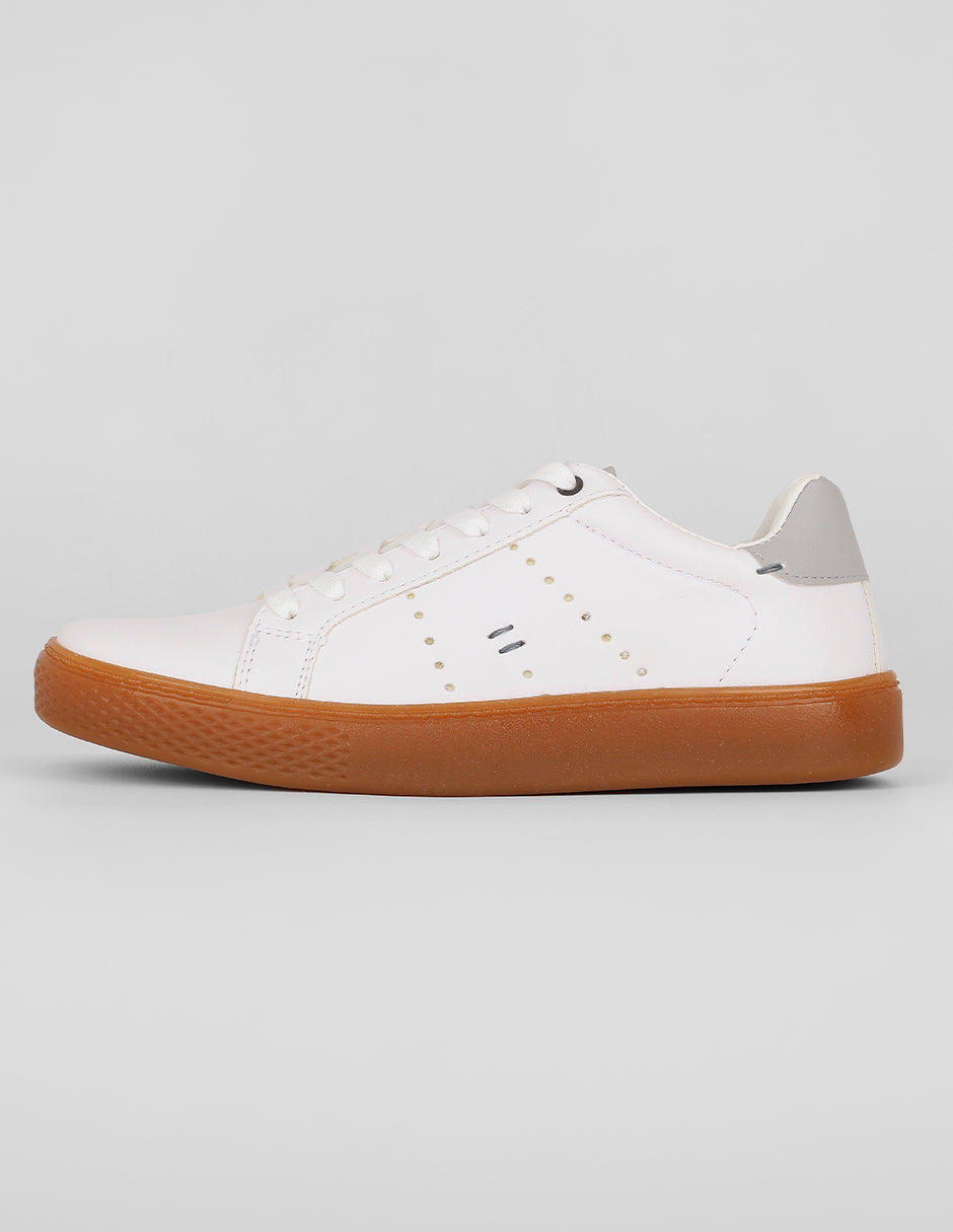 Tenis con cordones Urban en Sintético – Blanco