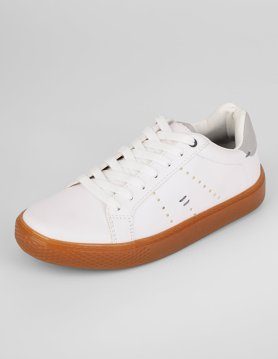 Tenis con cordones Urban en Sintético – Blanco
