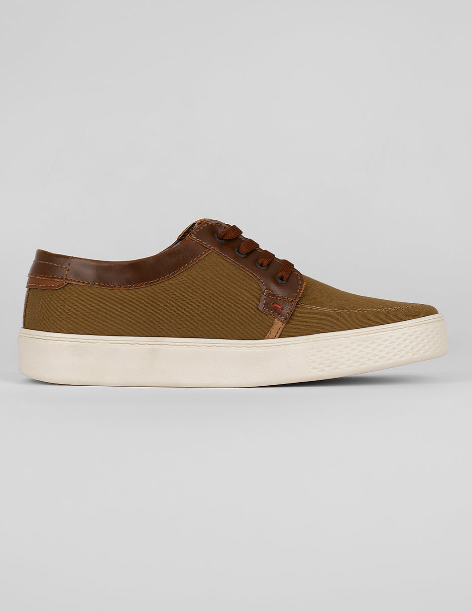 Tenis con cordones Urban en Textil – Café