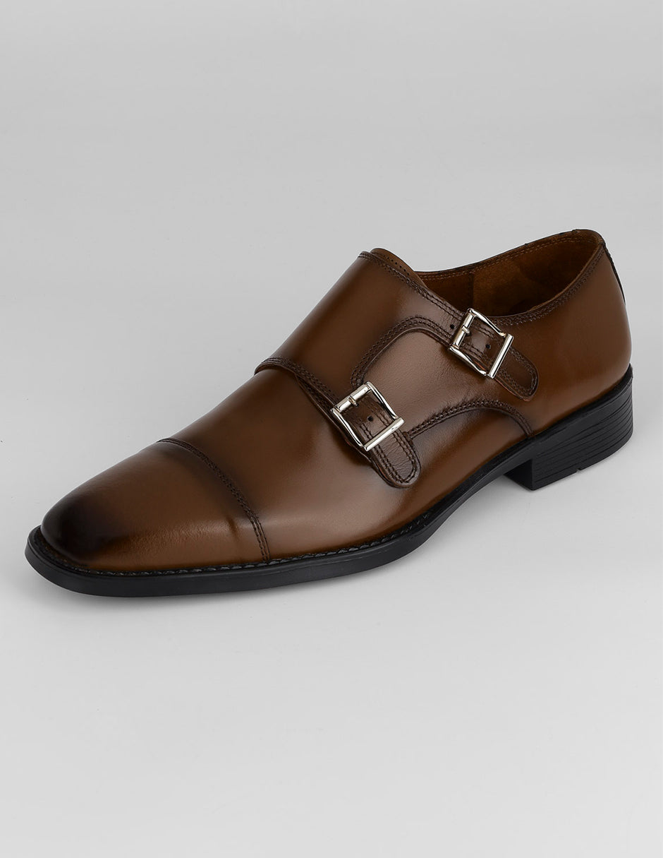 Zapatos de vestir Signature line en Piel – Café
