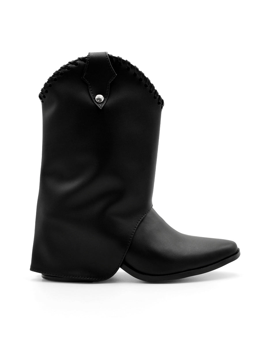 Botas tipo western Exterior Piel sintética Color Negro Para Mujer De RBCOLLECTION