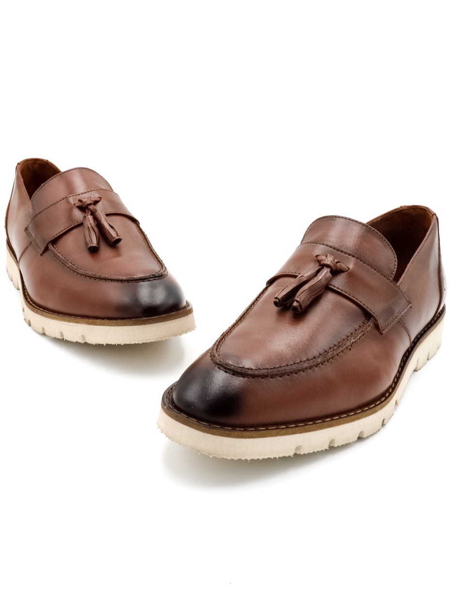 Mocasines Exterior Piel natural Color Café Para Hombre De RBCOLLECTION