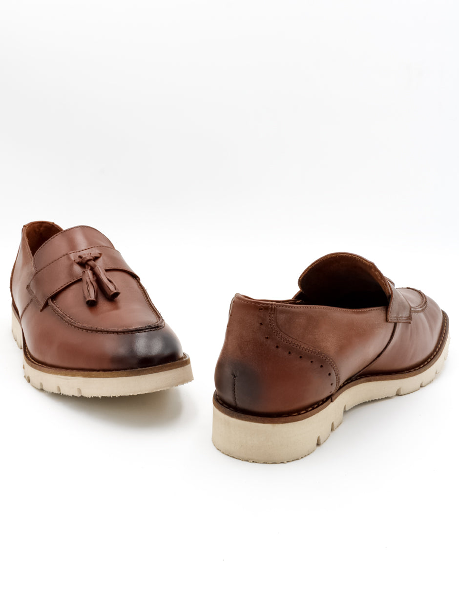 Mocasines Exterior Piel natural Color Café Para Hombre De RBCOLLECTION