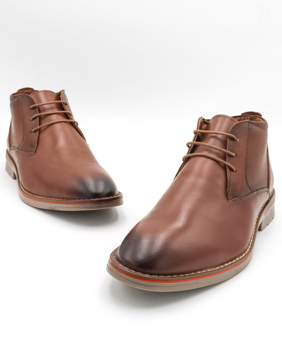 Oxfords Exterior Piel natural Color Café Para Hombre De RBCOLLECTION