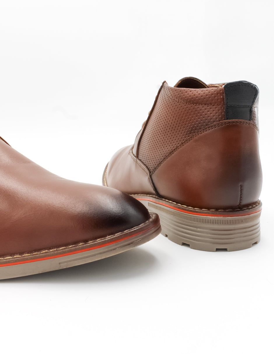 Oxfords Exterior Piel natural Color Café Para Hombre De RBCOLLECTION