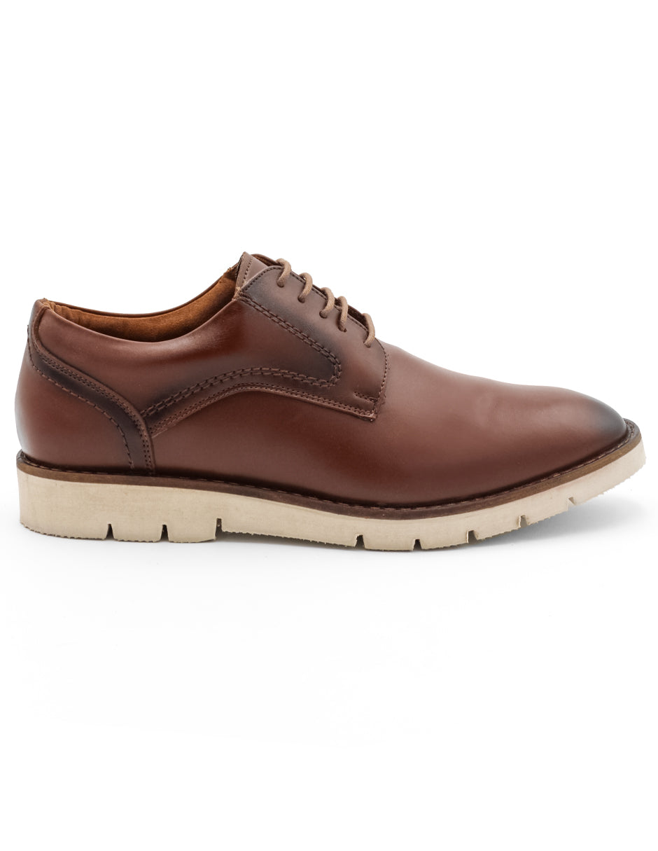 Oxfords Exterior Piel natural Color Café Para Hombre De RBCOLLECTION