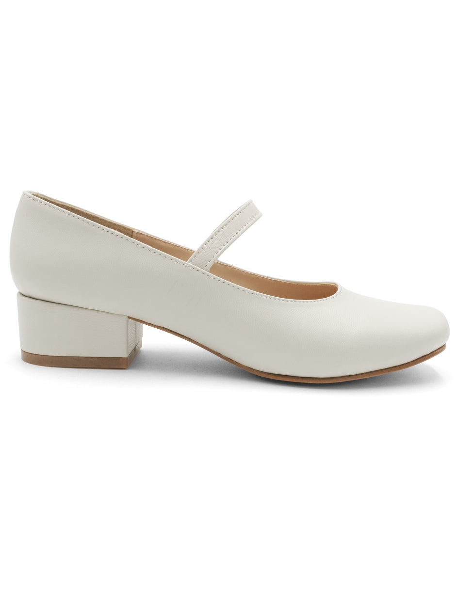 Mary jane Exterior Piel sintética Color Beige  Para Mujer De RBCOLLECTION